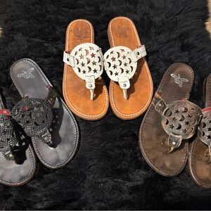 Freebird by Steven Vallarta Sandals- 3 Pairs Size: 8